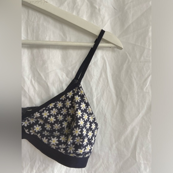 Madewell Cotton-Modal Mini Daisy bra Bralette size Medium - Picture 7 of 9